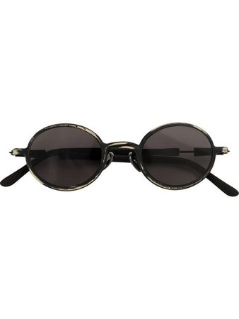 Kuboraum round frame sunglasses