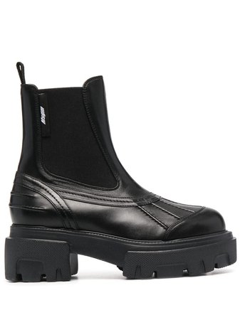 MSGM chunky mid-heel Chelsea boots black 3042MDS631114 - Farfetch