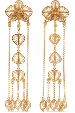 Mallarino | Orquídea gold vermeil earrings | NET-A-PORTER.COM