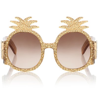 Embellished Round Sunglasses - Gucci | mytheresa.com