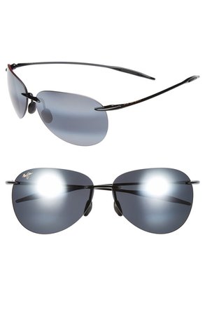 Maui Jim Sugar Beach 62mm PolarizedPlus2® Rimless Sunglasses | Nordstrom