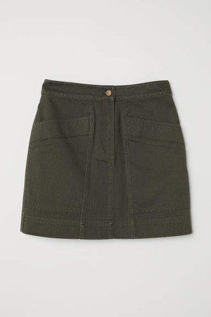 Twill Skirt - Green