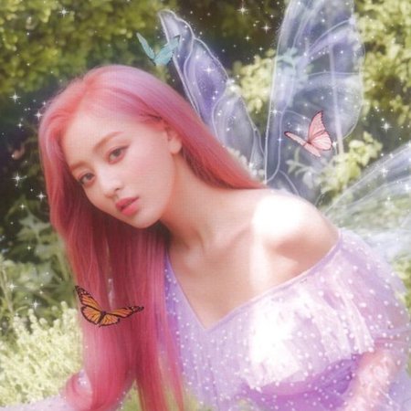 Jihyo Twice Pink Hair