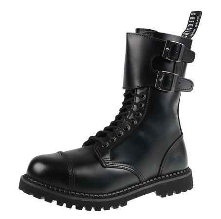 leather boots men's - GRINDERS - CAM-CS-BLA - Metal-shop.eu