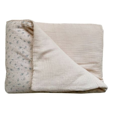 Organic Cotton Winter Blanket - 70 x 100 cm Beige Gabrielle Paris Design Baby