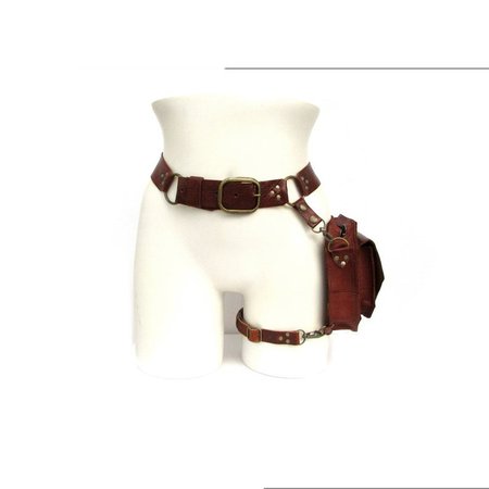 4 COLORS Steampunk Leather Fanny Pack Vintage Handmade Leather Waist Bag Fashion Hip Bag Medieval Leather Utility Belt Bag Fantasy Leather Purses Larp Cosplay Accessories | Wish