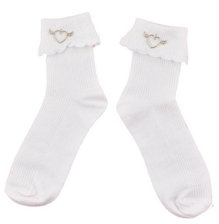 white ruffle socks