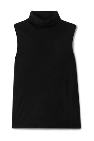 Black Clovis stretch-cashmere turtleneck top | The Row | NET-A-PORTER
