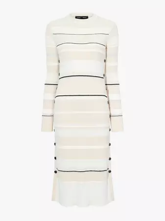 Rachel MIDI Dress in Textured Striped Knit – Proenza Schouler