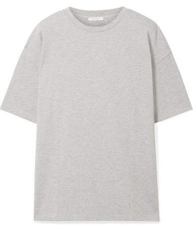 Ninety Percent - Faye Oversized Organic Cotton-jersey T-shirt - Light gray