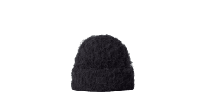 Eytys fuzzy black ’Cortina’ rib-knit beanie