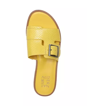 Yellow Naturalizer Faryn Slide Sandals & Reviews - Sandals - Shoes - Macy's