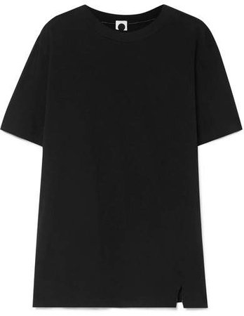 Organic Cotton-jersey T-shirt - Black