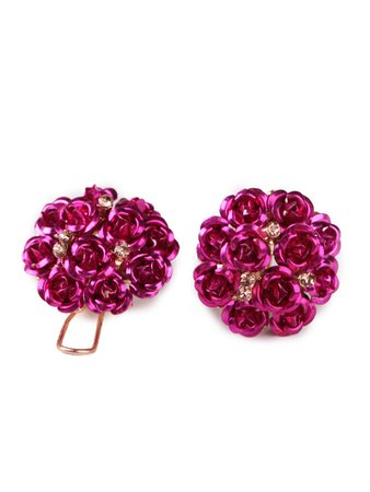 Rose Design Stud Earrings
