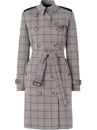 Burberry, Prince of Wales check trench coat