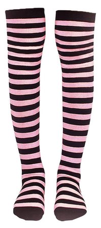 knee high striped socks