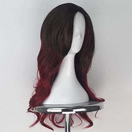 Amazon.com: Women's Long Wavy Gradient Brown Dark Red Color Ombre Cosplay Costume Halloween Wig : Clothing, Shoes & Jewelry