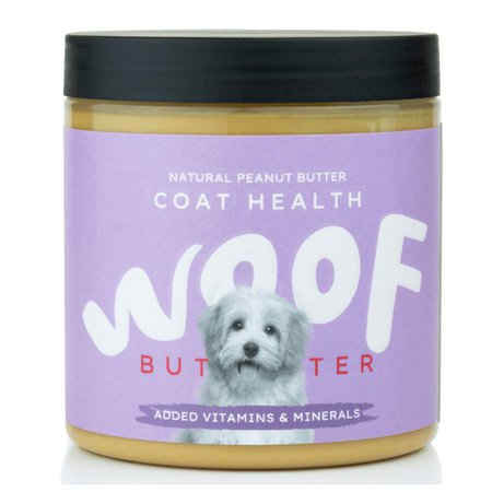 Woof Butter Coat Health Dog Peanut Butter | Lords & Labradors