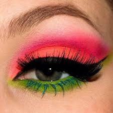 bright pink and green eyeshadow - Google Search
