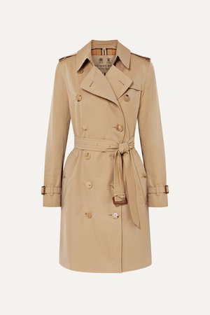 Beige The Kensington cotton-gabardine trench coat | Burberry | NET-A-PORTER