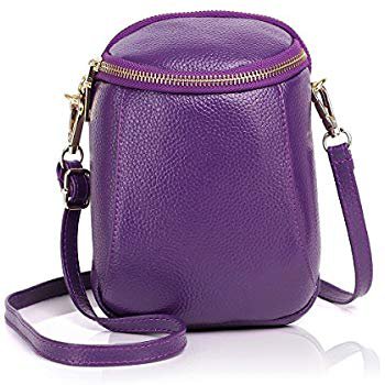 Amazon.com: Zg Girls Women 100% Real Leather Small Cute Crossbody Cell Phone Purse Wallet Bag with Shoulder Strap Fits for iPhone 6 7 8 Plus 10 and Samsung Galaxy S7 Edge S9 S10 Plus Note 9: Shoes