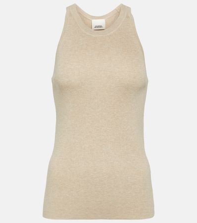 Merry Ribbed Knit Tank Top in Beige - Isabel Marant | Mytheresa