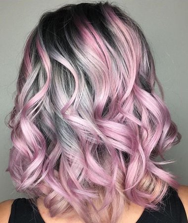 Pink & Silver Hair