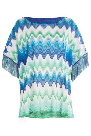 Knit Tunic Top with Fringing Gr. L