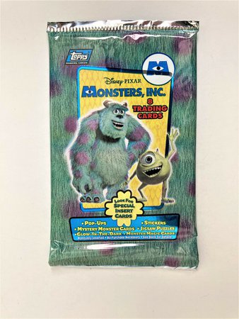 2001 Topps Disney Pixar Monsters Inc. (8x) NEW Trading Card Packs + Empty Box | eBay