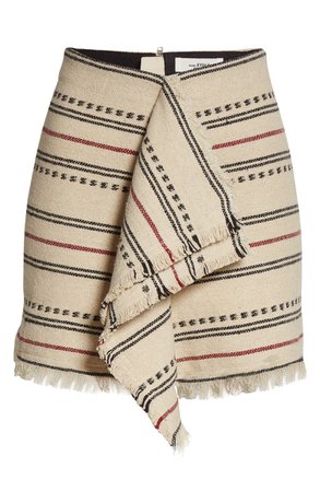 Isabel Marant Étoile Jiloa Stripe Cotton Blanket Skirt | Nordstrom