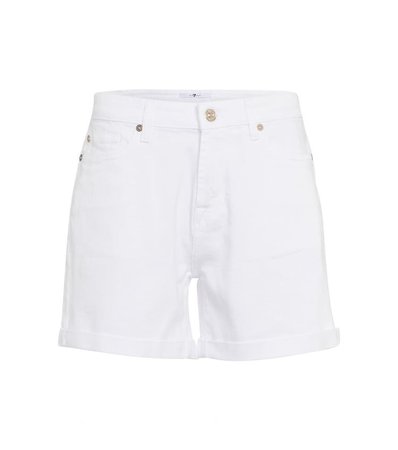 7 FOR ALL MANKIND Boy mid-rise twill shorts