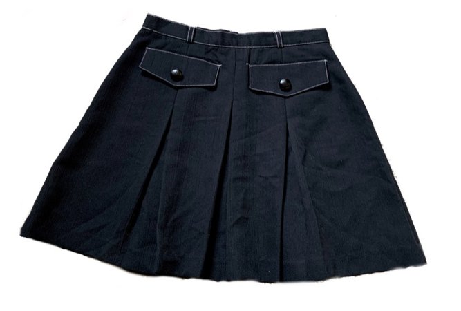 90s black mini skirt