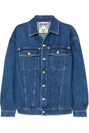 Moschino | Embellished denim jacket | NET-A-PORTER.COM