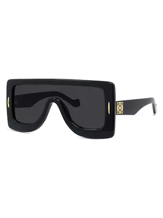 Shop LOEWE Chunky Anagram Mask Sunglasses | Saks Fifth Avenue
