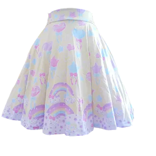 pastel rainbow skirt