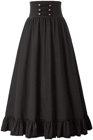 black skirt long skirt Victorian