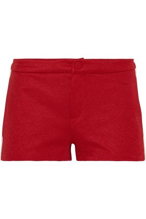 Gucci | Ribbed knit-trimmed tech-jersey shorts | NET-A-PORTER.COM
