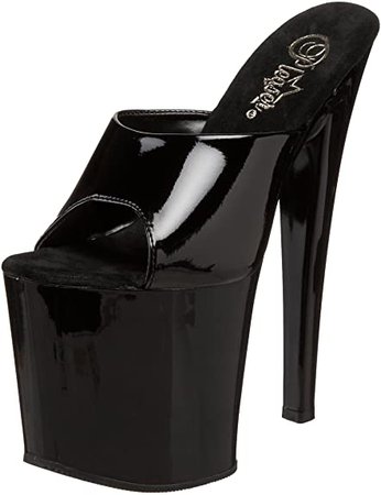 (Black Patent) Pleaser Women's Taboo-701B Platform Sandal | Platforms & Wedges