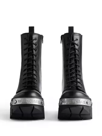 Balenciaga Bulldozer Platform Leather Boots - Farfetch
