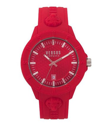 Versus by Versace Versus Unisex Tokyo Red Silicone Strap Watch 43mm - Watches - Jewelry & Watches - Macy's