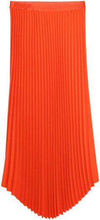Pleated Skirt - Orange