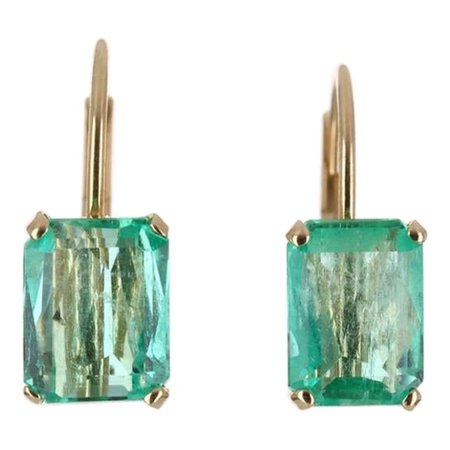 Goshwara Blue Topaz Square Emerald Cut Earrings For Sale at 1stDibs