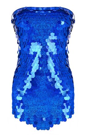 Giza Formentera Azul Sequin Mini Dress By New Arrivals | Moda Operandi