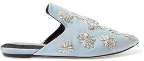 Sanayi 313 Ragno Embroidered Faille Slippers