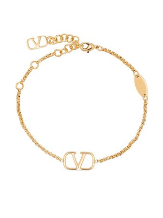 Shop Valentino Garavani VLogo chain bracelet with Express Delivery - FARFETCH