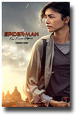 Amazon.com: Spiderman Far from Home Poster Movie Promo 11 x 17 inches Cloudy Sky Zendaya: Posters & Prints