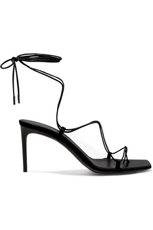 SAINT LAURENT | Paris Minimalist leather sandals | NET-A-PORTER.COM