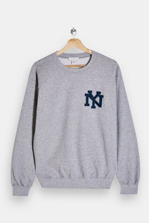Gray Marl New York Sweatshirt | Topshop