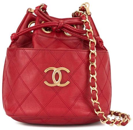 Chanel Pre Owned 1986-1988 Cosmos quilted bucket bag