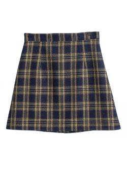 'Earlene' Plaid Mini Skirt